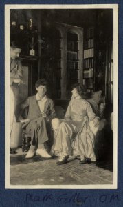 Thomas Stearns Eliot, Mark Gertler, Lady Ottoline Morrell by Lady Ottoline Morrell