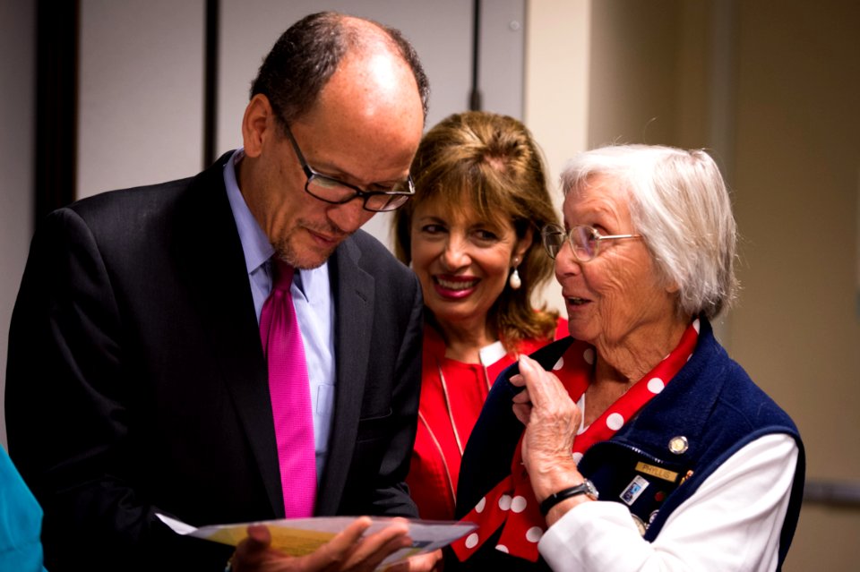 Thomas Perez, Jackie Speier, and Phyllis Gould, 2014