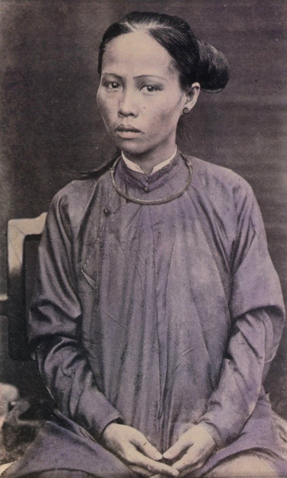 Thomson, John - Koloriertes Porträt einer jungen Chinesin (Zeno Fotografie)