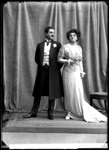 Thorleif Allum and Rosa Grünberg in Dollarprinsessan at Oscarsteatern 1908 - SMV - NA014
