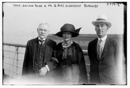 Thos. Nelson Page and Mr. & Mrs. Algernon Burnaby LCCN2014714670
