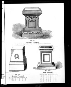 Three designs for ironwork pedestals for vases LCCN2009631189