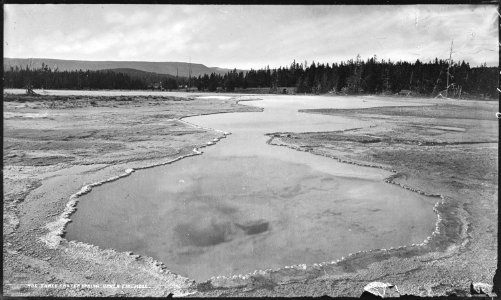 Three Crater Spring, upper Fire Hole. Yellowstone National Park. - NARA - 517240