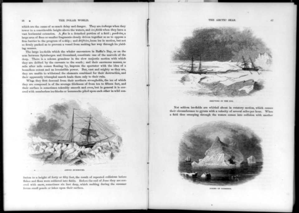 Three illustrations of ships and icebergs LCCN2002705571