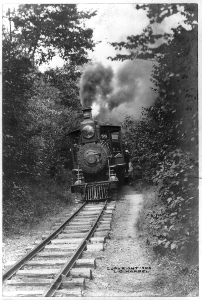 Through the woods on the narrow gauge, Mt. Gretna, Pa. LCCN2003671081