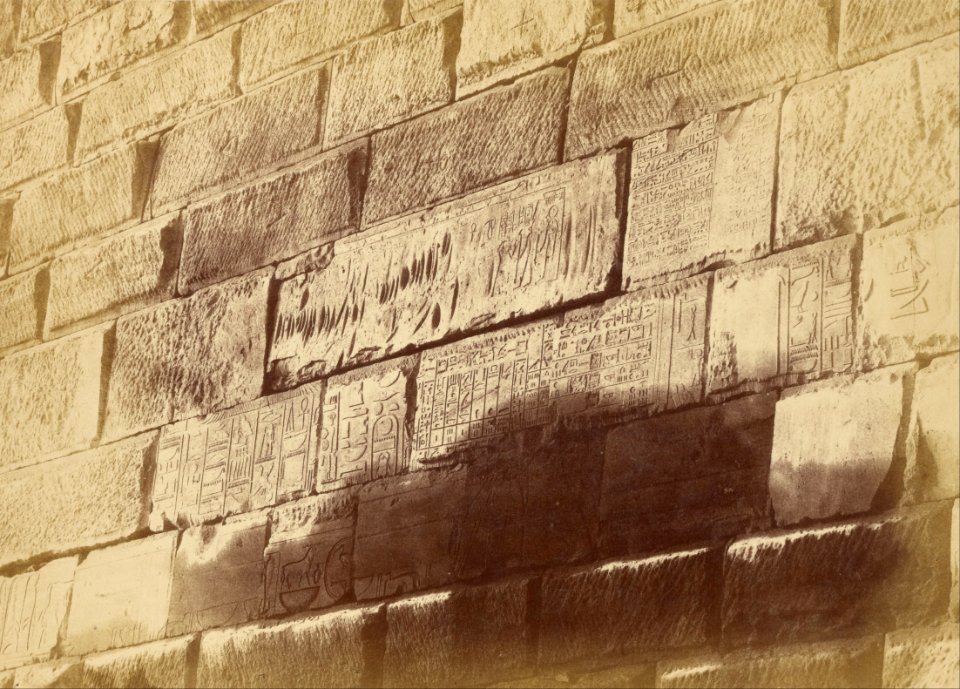 Théodule Devéria (French - (Hieroglyphic Inscriptions at Elephanta) - Google Art Project
