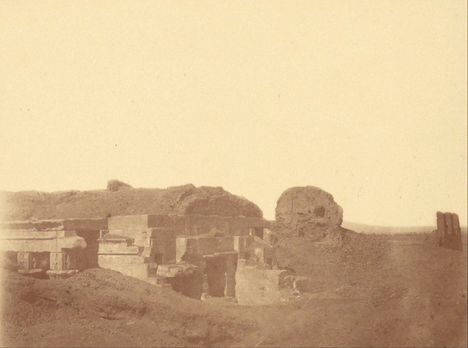 Théodule Devéria (French - (Overview of an Unidentified Temple) - Google Art Project