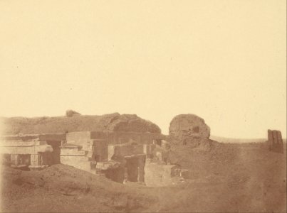 Théodule Devéria (French - (Overview of an Unidentified Temple) - Google Art Project
