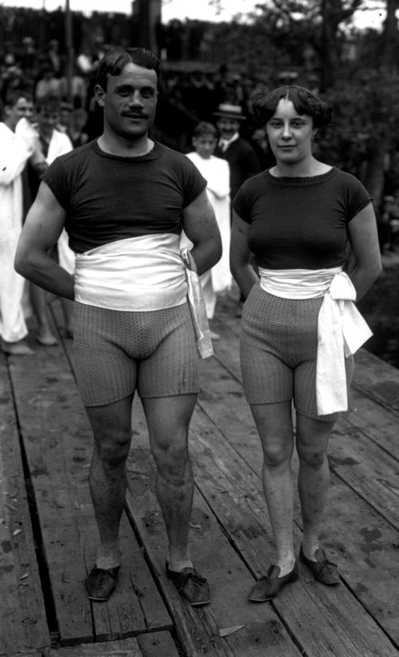 Théodore Peyrusson et Mme Garnier 1909