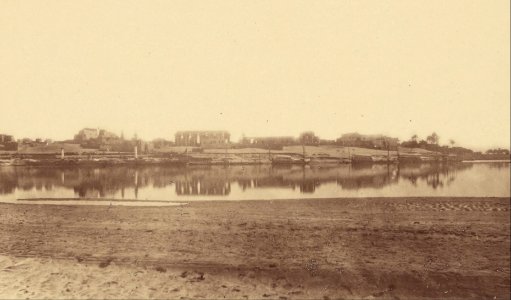 Théodule Devéria (French - (Overview of Luxor taken from the Opposite Bank) - Google Art Project