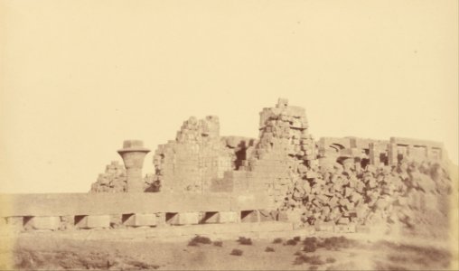 Théodule Devéria (French - (Tothmes III's Covered Walk, Karnak) - Google Art Project