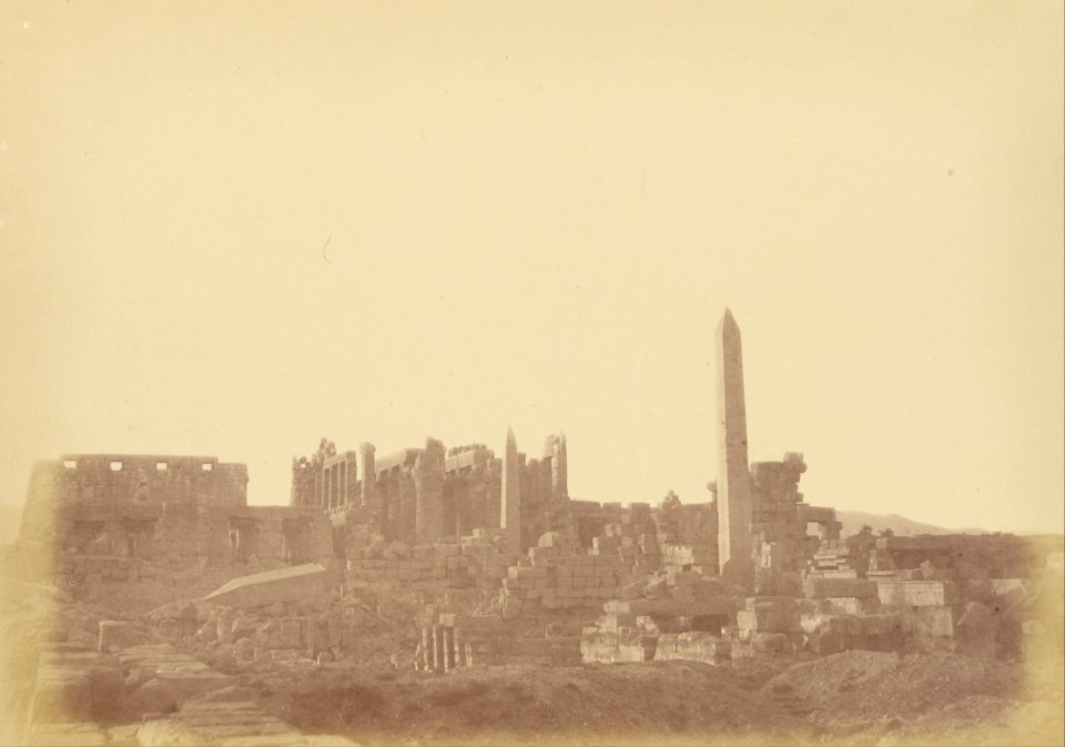 Théodule Devéria (French - (Overview of the Palace of Karnak) - Google Art Project