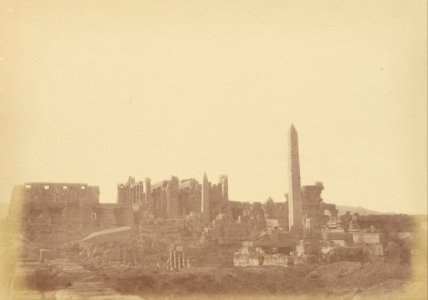 Théodule Devéria (French - (Overview of the Palace of Karnak) - Google Art Project