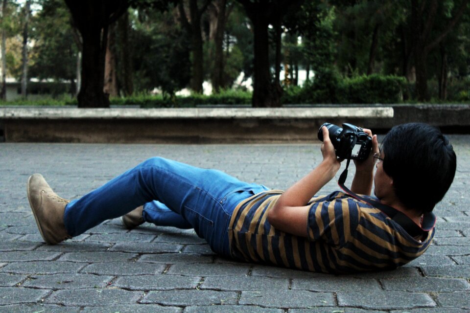 Model photography happy