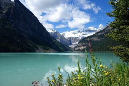 Lake mountains nature