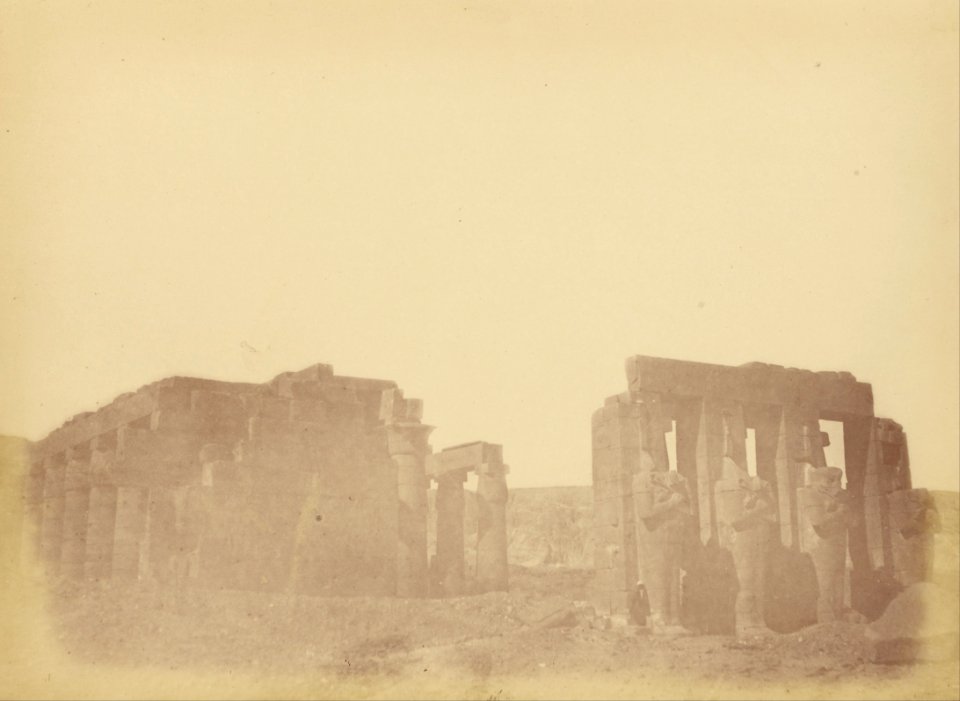 Théodule Devéria (French - (Overview of the Ramesseum) - Google Art Project