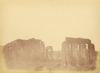 Théodule Devéria (French - (Overview of the Ramesseum) - Google Art Project