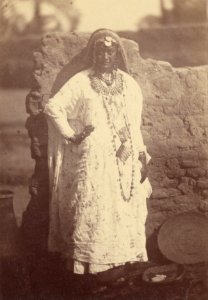 Théodule Devéria (French - (Portrait of a Native Woman Standing) - Google Art Project