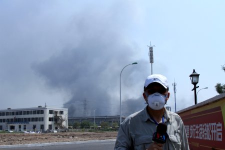 Tianjin explosion scene (2)