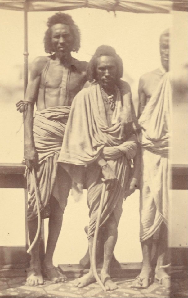 Théodule Devéria (French - (Portrait of Three Native Men Standing on a Boat) - Google Art Project