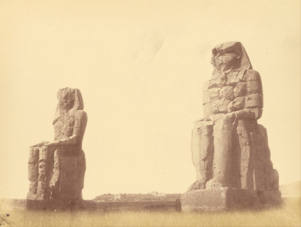 Théodule Devéria (French - (Colossus of Memnon) - Google Art Project