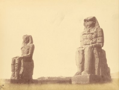 Théodule Devéria (French - (Colossus of Memnon) - Google Art Project