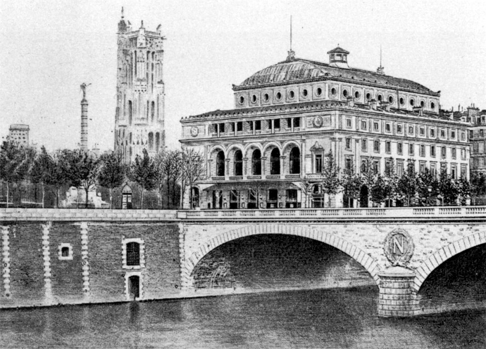 Théâtre Lyrique (Place du Châtelet) 1862 - Huebner 1990 plate8