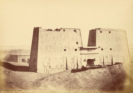 Théodule Devéria (French - (Overview of the Temple of Edfu) - Google Art Project (6797883)