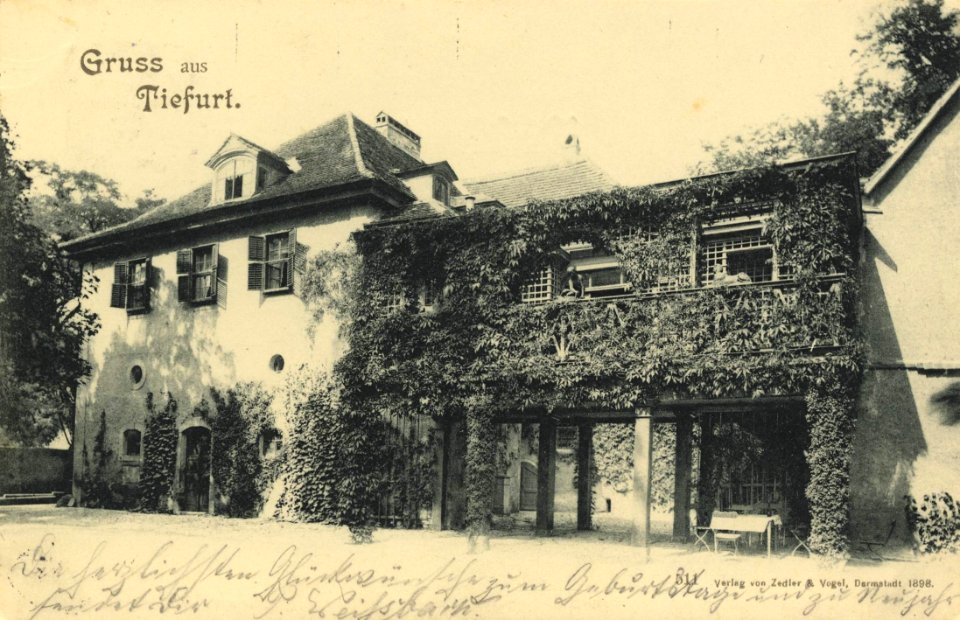 Tiefurt, Thüringen - Gebäudeansicht (Zeno Ansichtskarten)