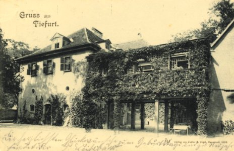 Tiefurt, Thüringen - Gebäudeansicht (Zeno Ansichtskarten)