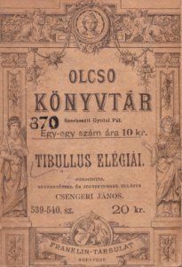 Tibullus elégiái 1886