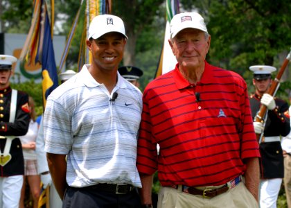 TigerWoodsGeorgeHWBush photo