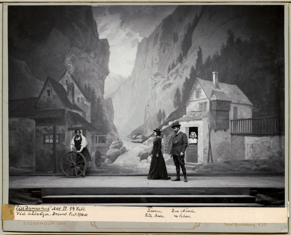 Till Damaskus, Dramatiska teatern 1900. Föreställningsbild - SMV - H15 018