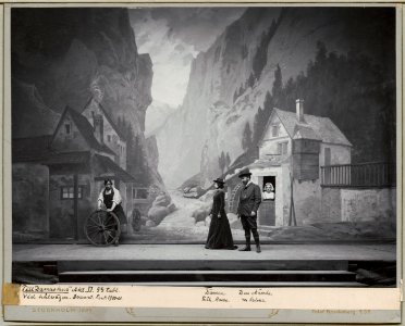 Till Damaskus, Dramatiska teatern 1900. Föreställningsbild - SMV - H15 018