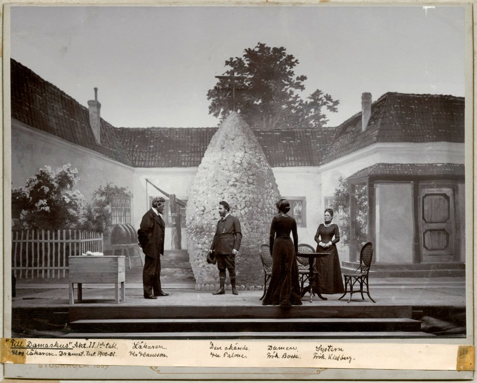 Till Damaskus, Dramatiska teatern 1900. Föreställningsbild - SMV - H15 017