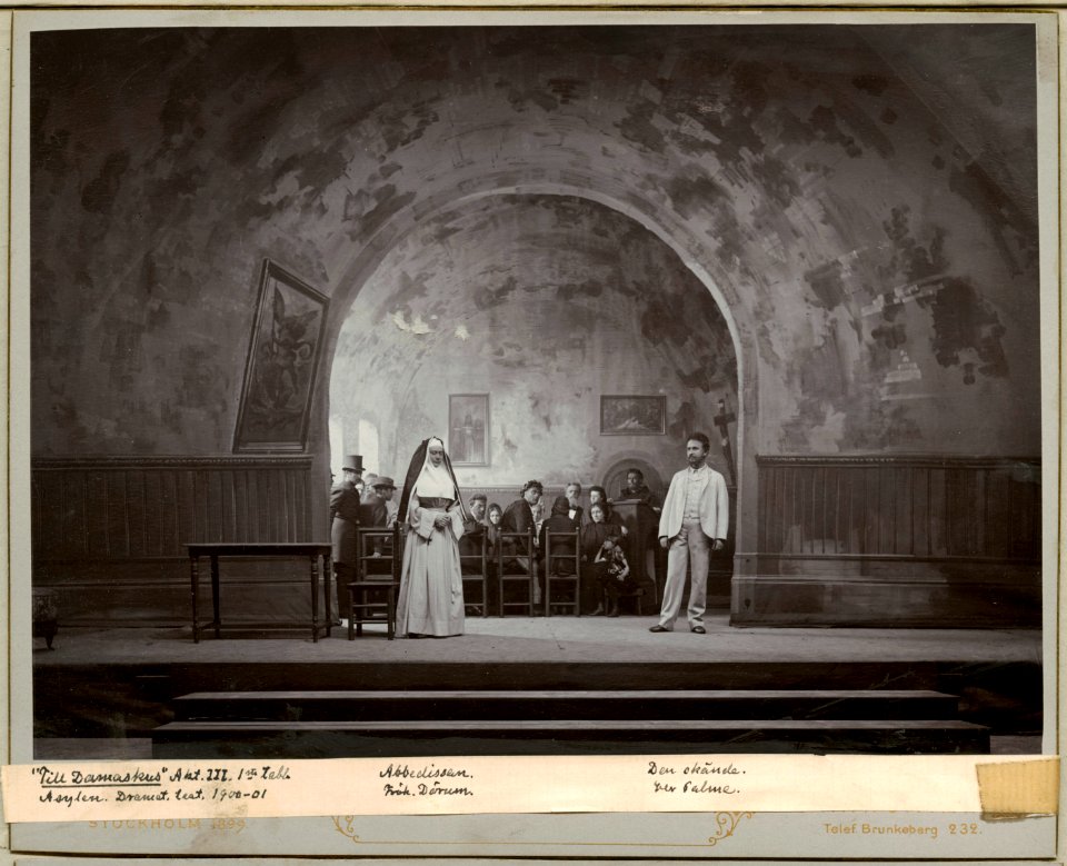 Till Damaskus, Dramatiska teatern 1900. Föreställningsbild - SMV - H15 020