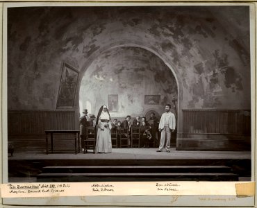 Till Damaskus, Dramatiska teatern 1900. Föreställningsbild - SMV - H15 020