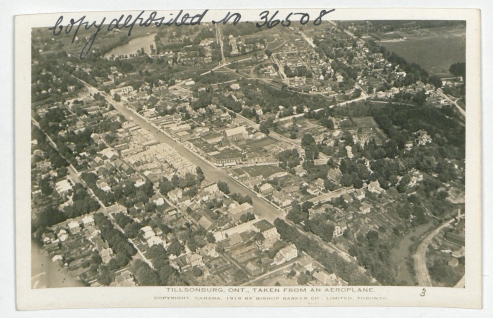 Tillsonburg Ontario from the Air (HS85-10-36508) original