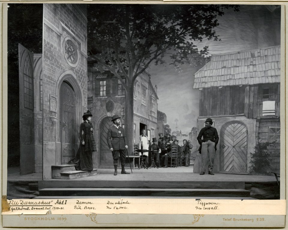 Till Damaskus, Dramatiska teatern 1900. Föreställningsbild - SMV - H15 016