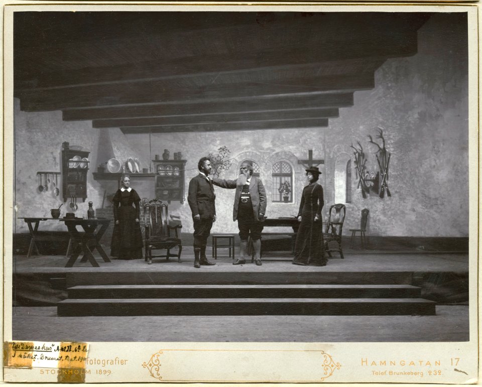 Till Damaskus, Dramatiska teatern 1900. Föreställningsbild - SMV - H15 019