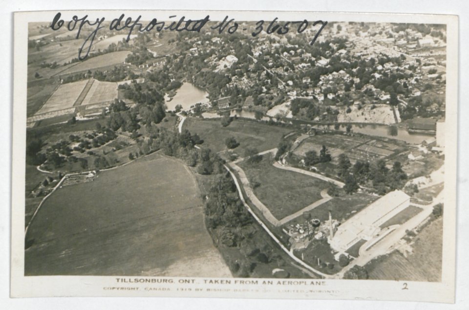 Tillsonburg Ontario from the Air (HS85-10-36507) original