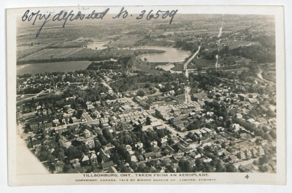 Tillsonburg Ontario from the Air (HS85-10-36509) original