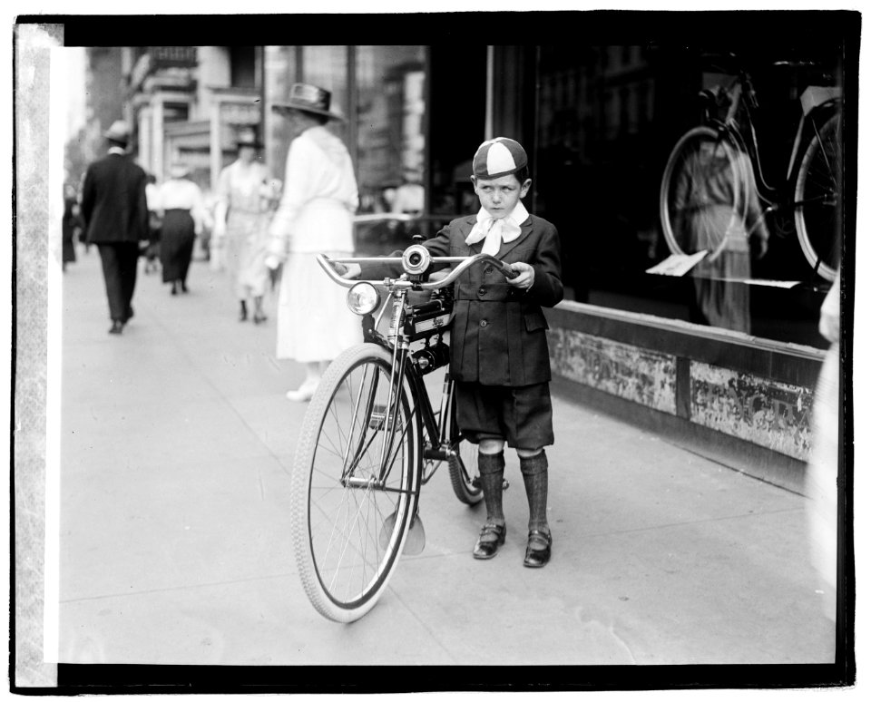Times boy on bicycle LOC npcc.04506
