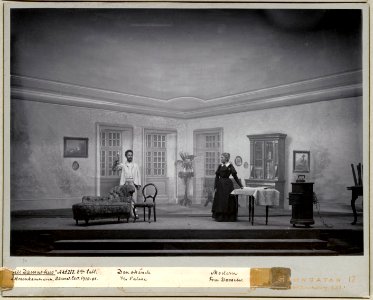 Till Damaskus, Dramatiska teatern 1900. Föreställningsbild - SMV - H15 021