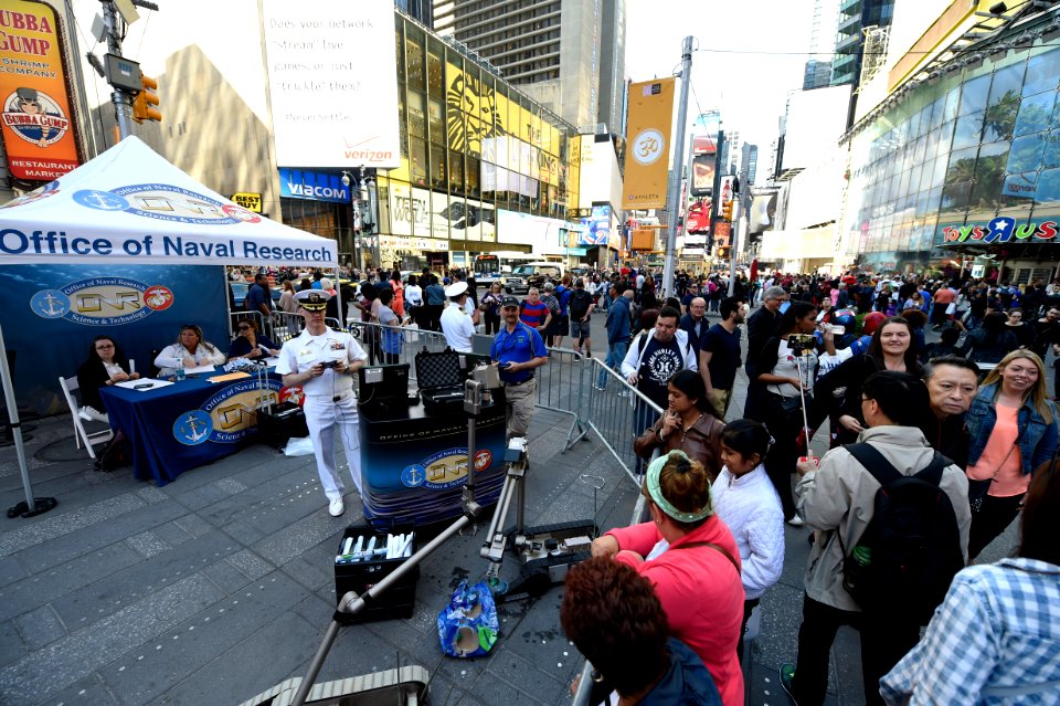 Times Square during Fleet Week New York 150523-N-PO203-032