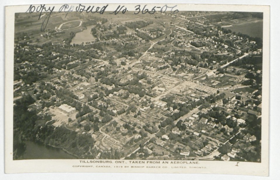 Tillsonburg Ontario from the Air (HS85-10-36506) original