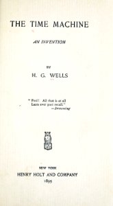 Time Machine title page