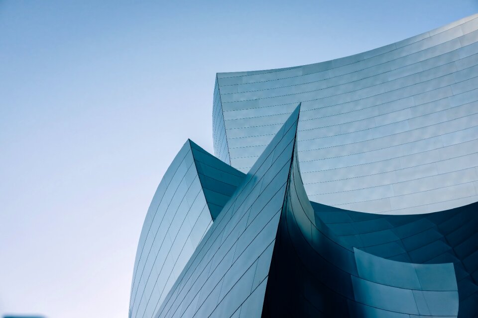 Glass architecture hall