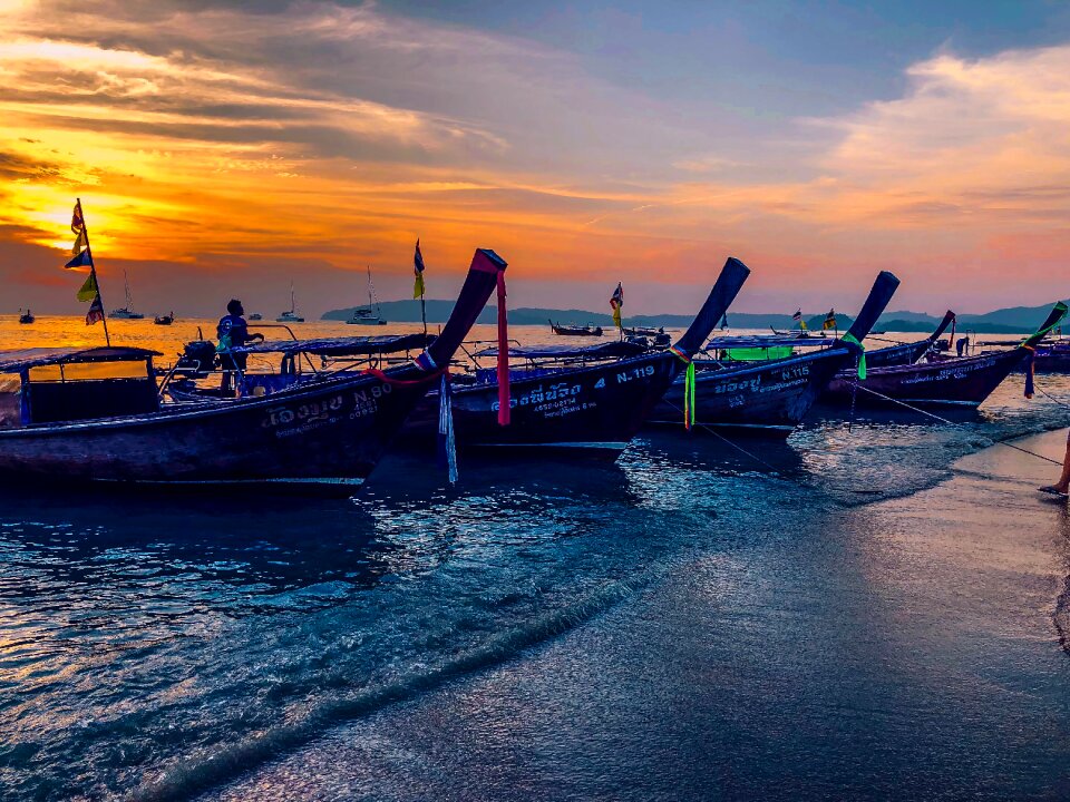The ship transport the coast