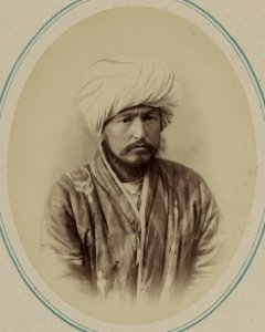 Tipy narodnostei turkestanskago kraia. Uzbeki. Dzhura-bii byvshii shakhrisiabzskii bek v g. Kitabie LCCN2007682055